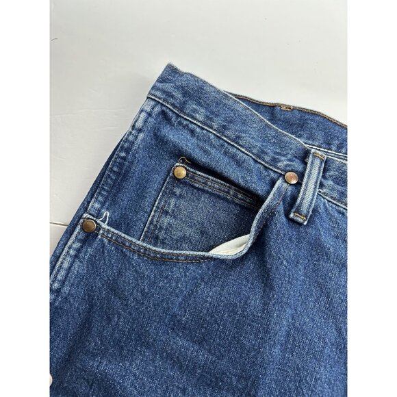 Wrangler Jeans 3K Relaxed Fit Cowboy Western Rodeo Blue 31MWzgk  Men’s 35x34 - Picture 7 of 14